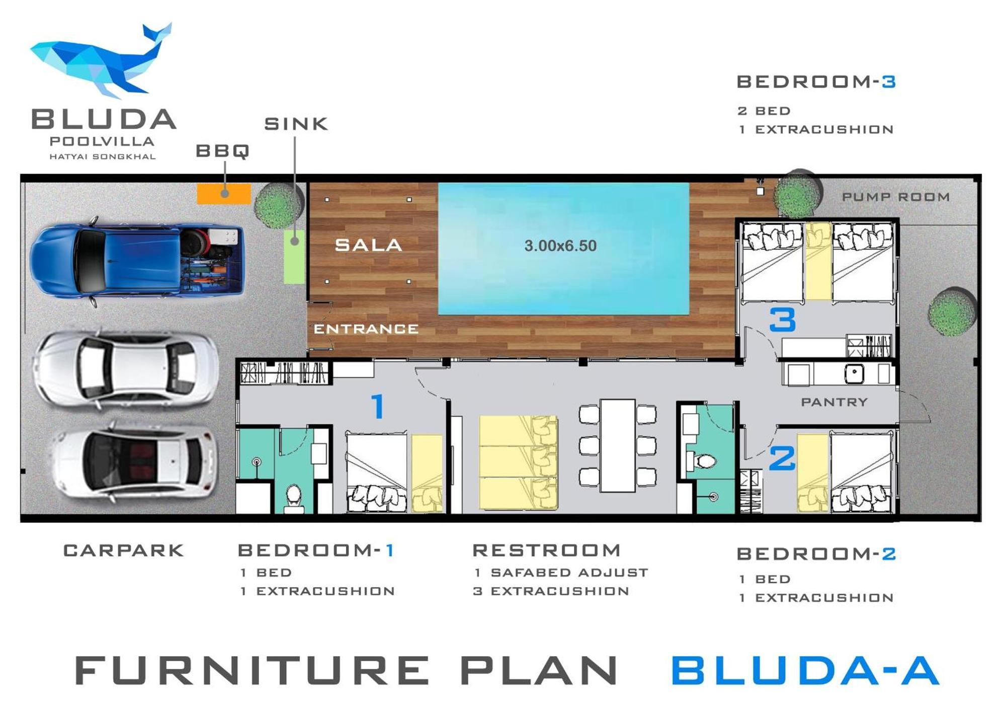 Bluda Poolvilla A วิลล่า